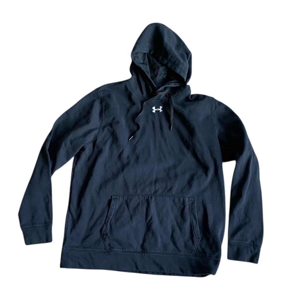 Men's XL Black Under Armour Rival Fleece Hoodie Sweatshirt